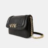 Momoni Borse E Pochette | Borsa Mimi Flore In Pelle - Nero