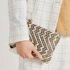 Momoni Borse E Pochette | Clutch Fragua Con Intreccio - Marrone / Multicolor