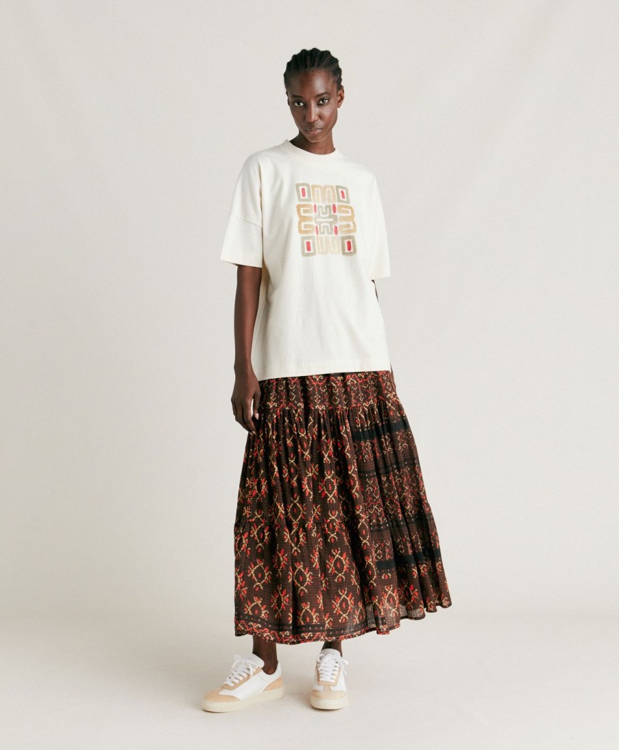 Momoni T-Shirts E Top | Thirt Himba In Jersey - Naturale