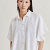 Momoni Bluse E Camicie | Camica Elafonissi In Lino - Bianco Ottico