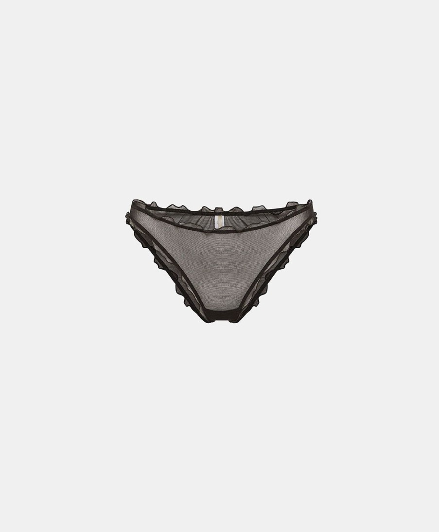 Momoni Slip | Slip Vespa In Tulle - Nero