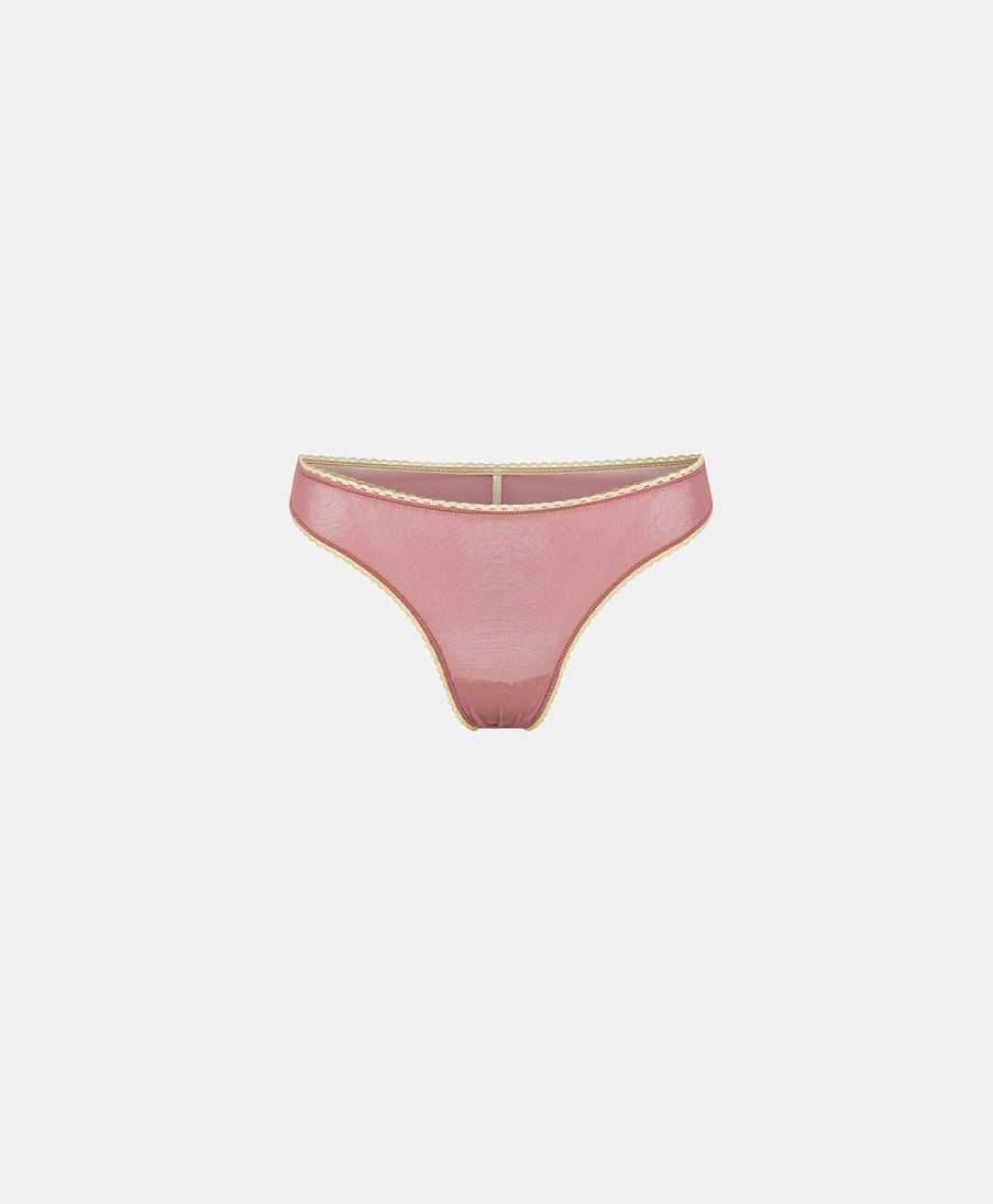 Momoni Slip | Slip Arca In Tulle - Rosa Antico