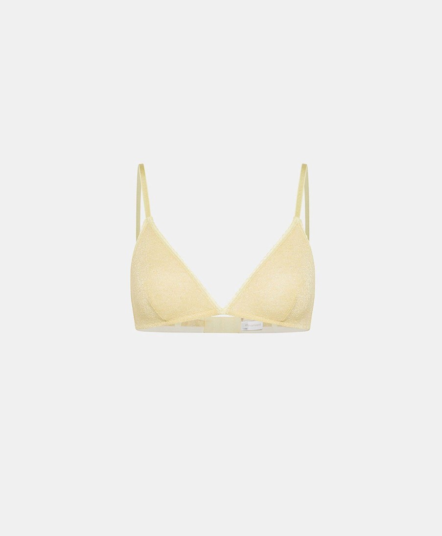 Momoni Reggiseni | Reggiseno Amethist In Jersey Lurex - Acido