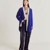 Momoni Maglieria | Cardigan Flossy Perlata Dettagli Lurex - Bluette