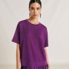 Momoni T-Shirts E Top | Thirt Iora In Jersey Lurex - Ciclamino