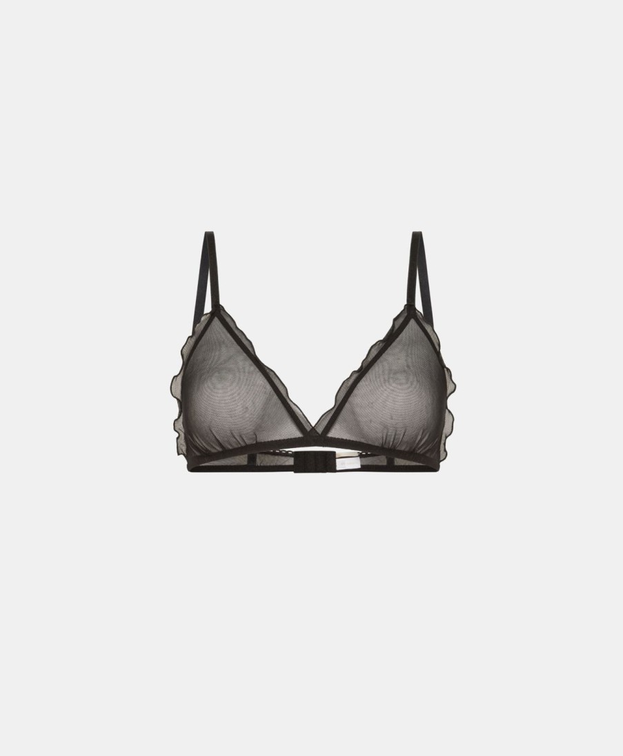 Momoni Reggiseni | Reggiseno Vipera In Tulle - Nero