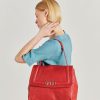 Momoni Borse E Pochette | Borsa Flore Bag In Pelle - Rosso