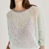 Momoni Maglieria | Maglia Bella In Soft Mohair - Turchese