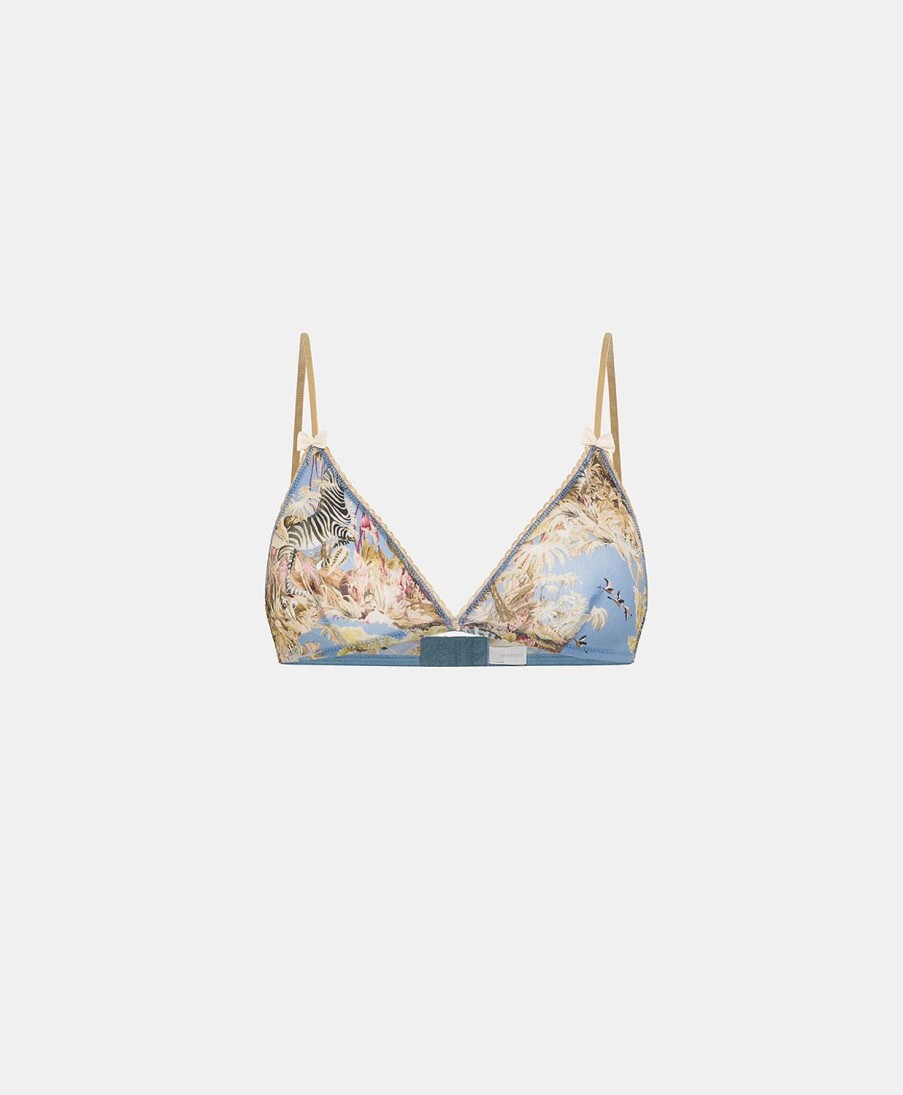 Momoni Reggiseni | Reggiseno Amethist In Nylon Stampato - Ceruleo Multicolor