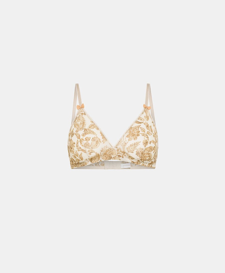 Momoni Reggiseni | Reggiseno Tutu In Nylon Stampato - Panna / Multicolor