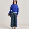 Momoni Pantaloni E Shorts | Pantaloni Grecale In Denim - Blu Jeans