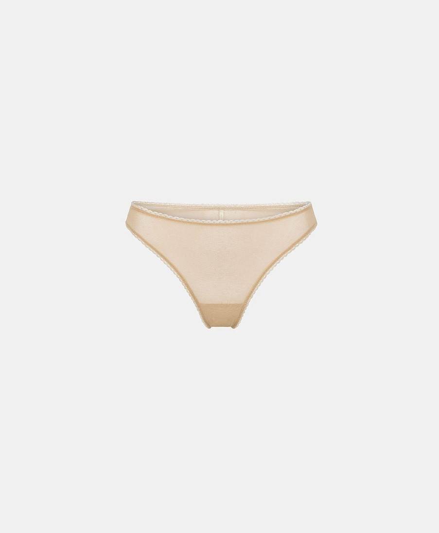 Momoni Slip | Slip Arca In Tulle - Carne