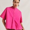 Momoni Bluse E Camicie | Blusa Mialli In Popeline - Fucsia