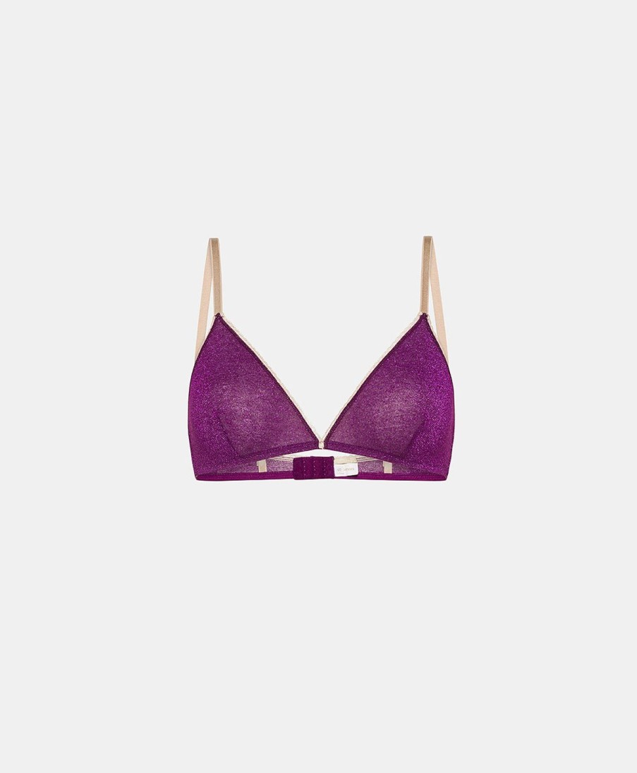 Momoni Reggiseni | Reggiseno Amethist In Jersey Lurex - Ciclamino