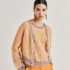 Momoni Maglieria | Cardigan Dream In Soft Mohair - Arancio