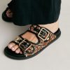 Momoni Scarpe | Sandali Chamorro Con Intreccio - Nero Multicolor