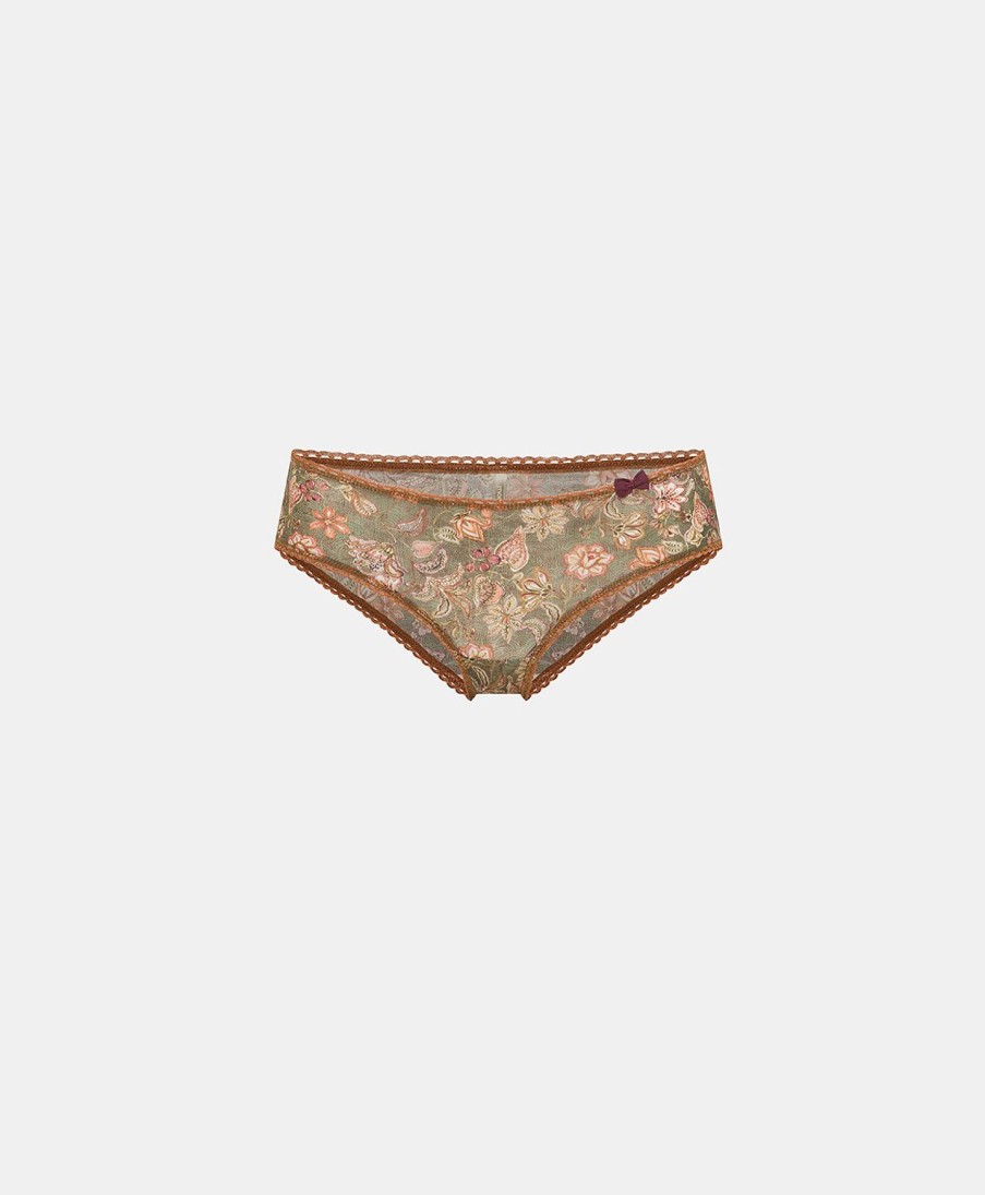 Momoni Slip | Slip Amaca In Nylon Stampato - Army Multicolor