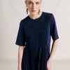 Momoni Vestiti | Vestito Amalia In Jersey Lurex - Bluette