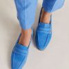 Momoni Scarpe | Mocassini Moresca In Pelle - Bluette